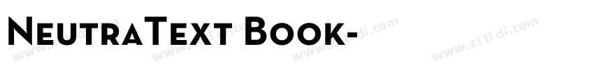NeutraText Book字体转换